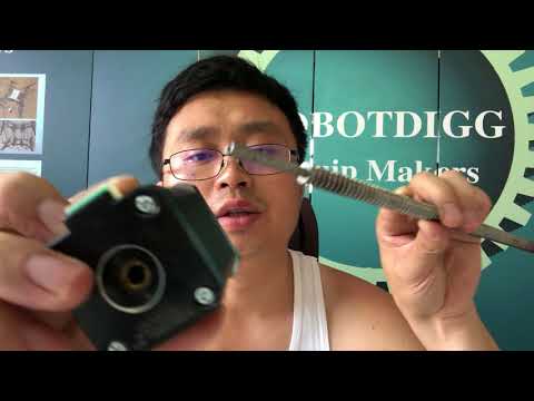 Linear and rotary motion all-in-one stepper motor from RobotDigg