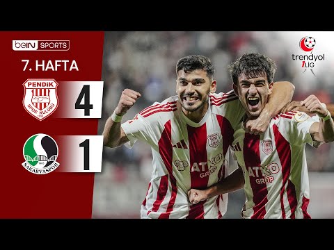 Pendikspor (4-1) Sakaryaspor | 7. Hafta Maç ÖZETİ | Trendyol 1. Lig - 2025/26