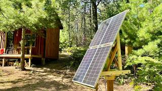 DIY rotating solar panel stand ... More  Power !!!