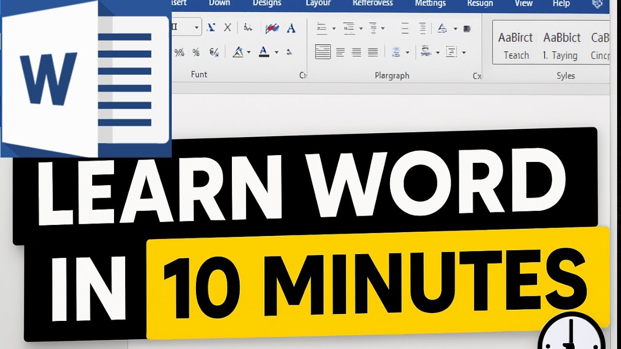 Learn Microsoft Word in 10 Minutes | MS Word Tutorial for Beginners (2025)