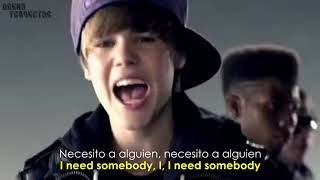 Justin Bieber - Somebody To Love Remix ft. Usher (Lyrics + Español) Video Official