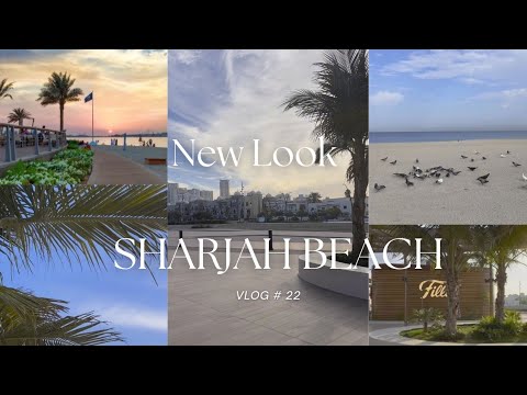 Heera Beach Sharjah 🏖️ | Night View 🌙 | #sharjah #beach #night #views #explore #love #summer#vlog