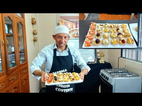 Aprende a preparar Bocaditos en Masa de Dulce para tus Eventos, Clase en vivo (con el toque de Luis)