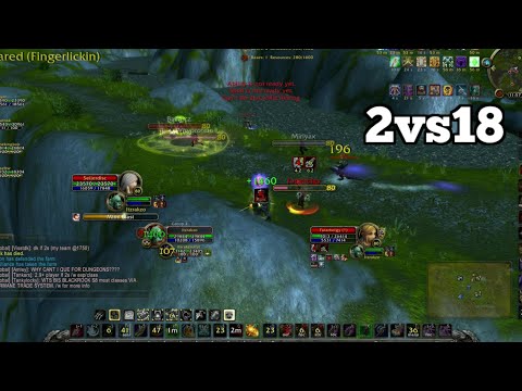 2vs18 (in Waves) WotLK PvP - Rakzo