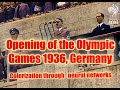 Opening of the Olympic Games 1936, Germany ( AI colorization, 5MP res, 50 fps)