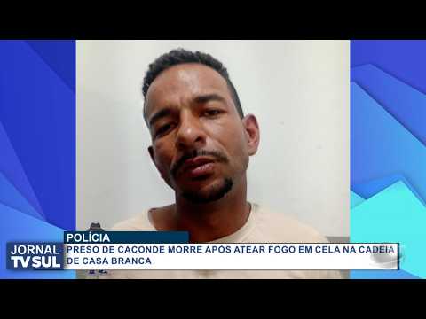 Preso de Caconde morre após atear fogo em cela na cadeia de Casa Branca
