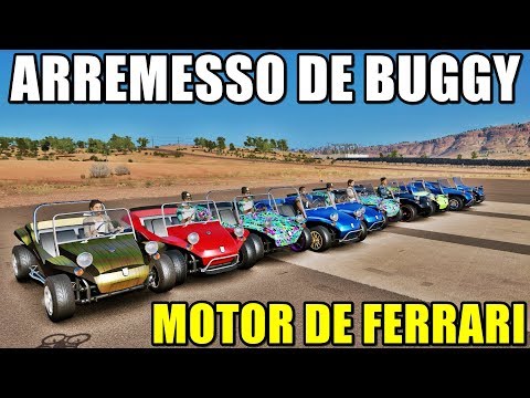 ARREMESSO DE CARROS - BUGGY DE PRAIA COM MOTOR DE FERRARI - FORZA HORIZON 3 - GAMEPLAY