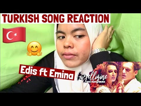 TURKISH SONG REACTION!  ( Edis feat. Emina - Güzelliğine )
