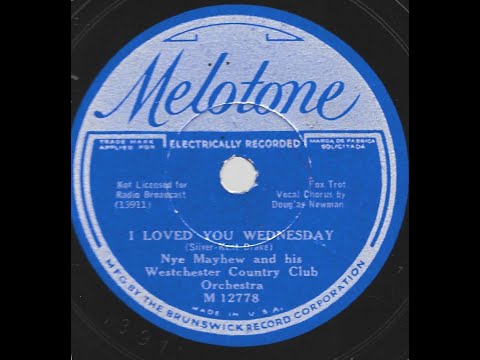I Loved You Wednesday- Nye Mayhew Westchester C C  Orchestra