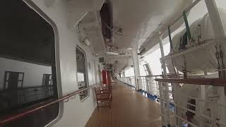 Promenade Deck Walk With Go Pro In Hand On P&O Cruises Australia Pacific Adventure