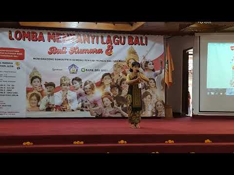 SESULUH BUNGA TUNJUNG || cover  by DAMARA MAHAPUTRI #lomba bali kumara 8