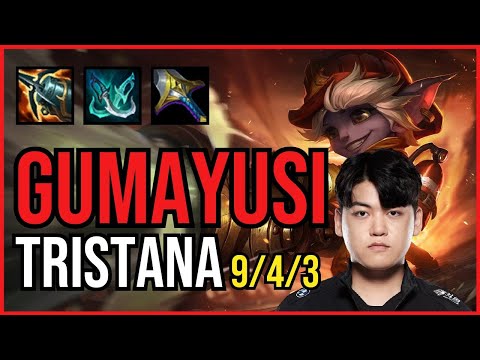 GUMAYUSI - TRISTANA vs EZREAL ADC - KR Challenger - Patch 11.4 PENTAKILL