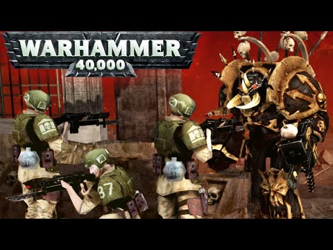 Chaos Space Marines vs Imperial Guard - Men of War: Warhammer 40k Mod