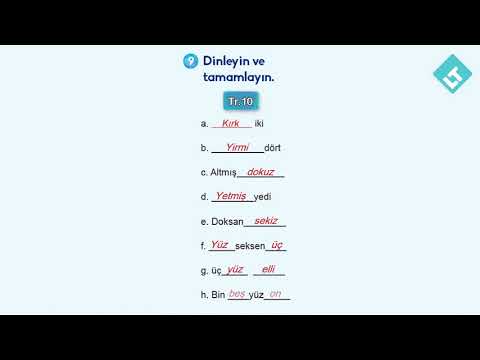 Turkish Numbers Practice & Listen and Test Yourself