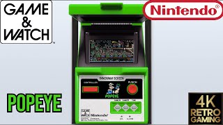 Popeye Panorama Game & Watch 4k Gameplay