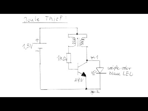 Joule Thief Schaltung - Mein erster Kontakt