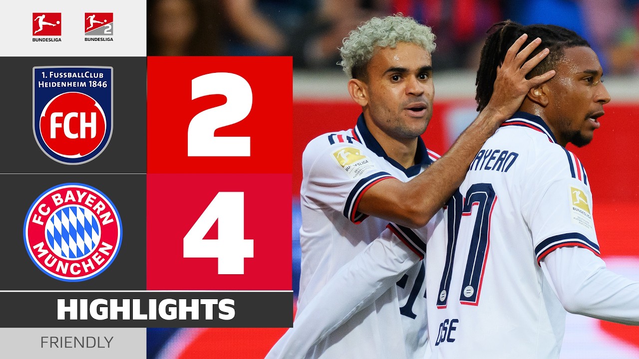1. FC Heidenheim vs. FC Bayern München 2-4 | Highlights Friendly Match