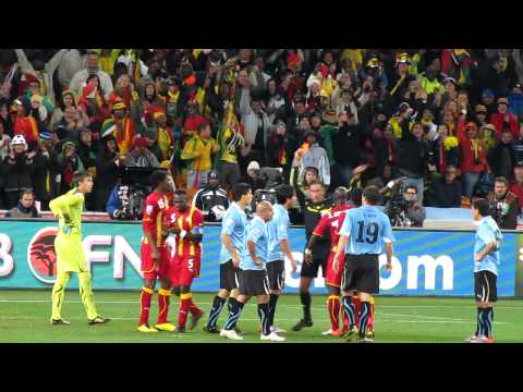 Luis Suarez red card vs Ghana