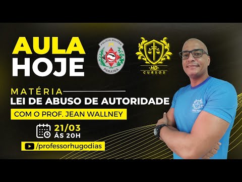 DETONANDO QUESTÕES SOBRE LEI DE ABUSO DE AUTORIDADE - PROF. JEAN