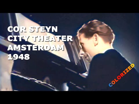 1948 - Cololized - Cor Steyn at the City Theater Amsterdam @WalkWatch01