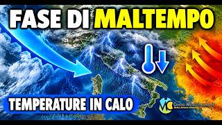 METEO - maltempo in arrivo nei prossimi giorni, temperature in calo