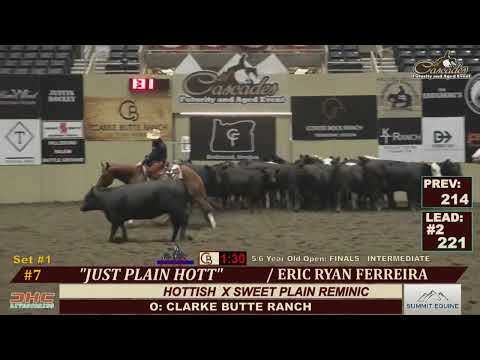 Cascades Futurity Classic Intermediate Open Champions - Eric Ferreira x Just Plain Hott