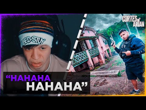 ARUAN REAGE A ENTRAMOS NA CASA MAIS ASSOMBRADA DO BRASIL (RENATO GARCIA) - Cortes do Aruan