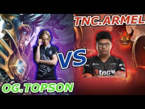 Smart And Skillful And OG Topson Vs TNC Armel Intense Solo Mid Dota 2 7.24