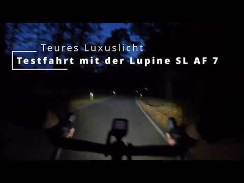 Teures Luxuslicht fürs Fahrrad: Testfahrt mit der Lupine SL AF 7. Lohnt es sich?