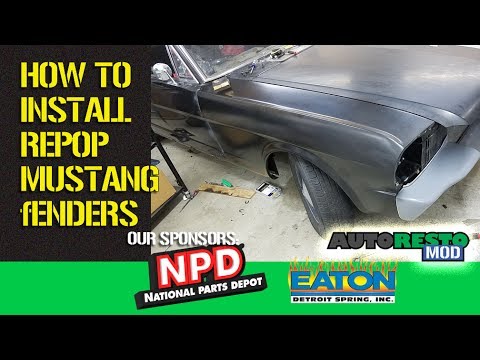 How To Install Reproduction Mustang Front Fenders 1965 1966 Episode 317 Autorestomod