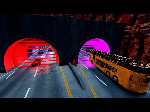 Cars vs Laser Wall | BeamNG.Drive