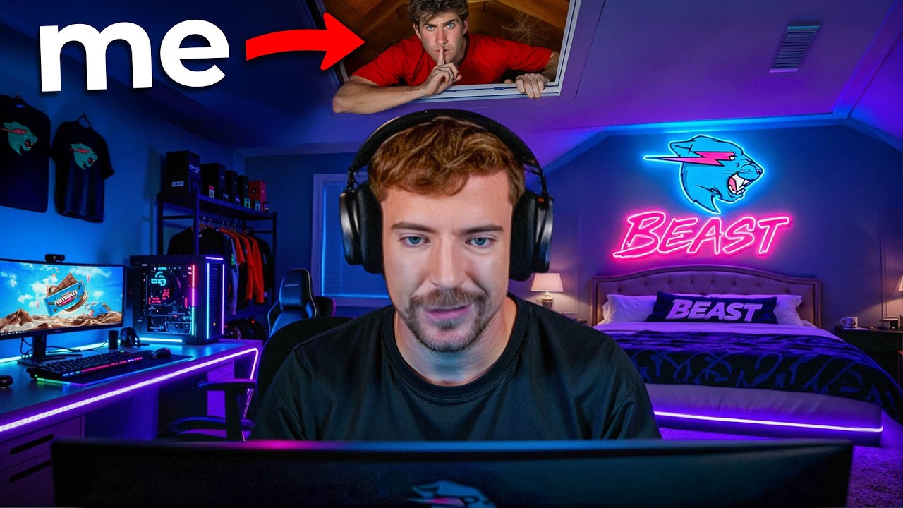 I Secretly Lived In MrBeast's House