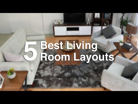 Part of a video titled 5 Best Living Room Layouts | MF Home TV - YouTube