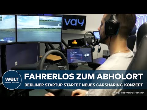 Video Thumbnail: DEUTSCHLAND: Auto ohne Fahrer - Berliner Startup Vay startet neues Carsharing-Konzept!