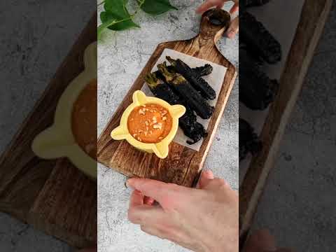 Calçots en tempura negra
