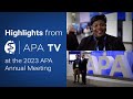 Highlights from APA TV in 2023