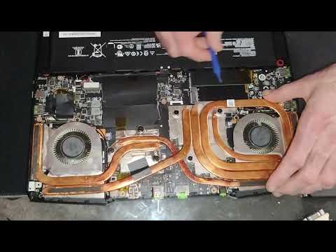 MSI Vector GP66 cooler removal