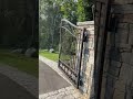 Wrought iron garden gate installation #gate #irongate #wroghtirongate #custom #drivewaygate #diy