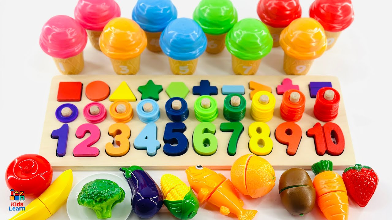 Kids Learn to Count & Play with Shapes Toy! Best Learning Videos for Toddlers! | Educational Videos