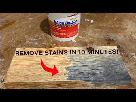 Remove stains from wood in minutes!