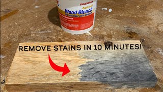 Remove stains from wood in minutes!