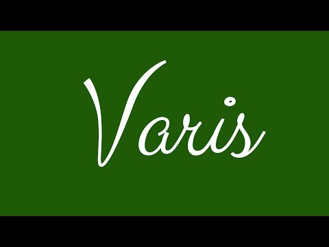 Learn how to Write the Name Varis Signature Style in Cursive Writing