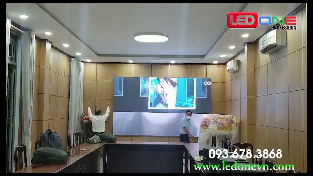 UBND Tỉnh Long An | Ledone thi công thầu dự án màn hình LED P2 phòng Họp Làm việc Cơ quan Nhà nước