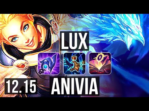 LUX vs ANIVIA (MID) | 3.6M mastery, 9/1/5, Godlike | EUW Diamond | 12.15