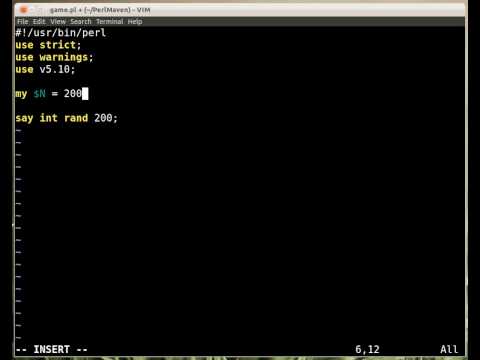 Beginner Perl Maven tutorial: 2.26 - Solution: number guessing game