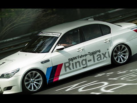 BMW Ring-Taxi lap (BMW E60 M5 V10) with Sabine Schmitz