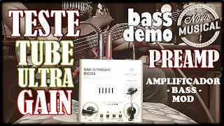 Video thumbnail for Como usar o Behringer TUBE Ultra Gain MIC 200 no Baixo / Preamp Direct Box DI by BassTube