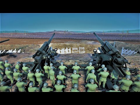 WW2 SOLDIERS & NUCLEAR ARTILLERY vs 1 MILLION ORC's  !! l Ultimate Epic Battle Simulator 2  UEBS2