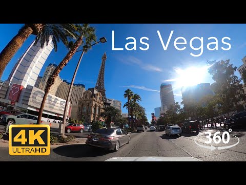 4K HDR 360° Driving in the Strip Las Vegas - Nevada.