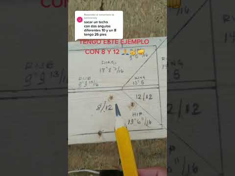 TECHO 4 CAIDAS CON 2 CORTES DIFIRENTES #chaparroelfibras #framing #construction #tips